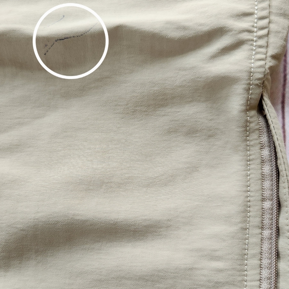 NWT North Face "Paramount Trail Convertible Hiking Pants" Twill Beige, Size 34 - Picture 5 of 12